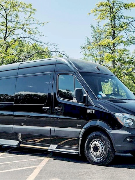 Minibus used for transfers during Private Montenegro Tour & Boat Ride.