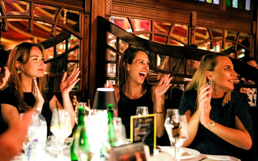 Guests enjoying a Strauss concert and dinner at Mirage, Prater Vienna.