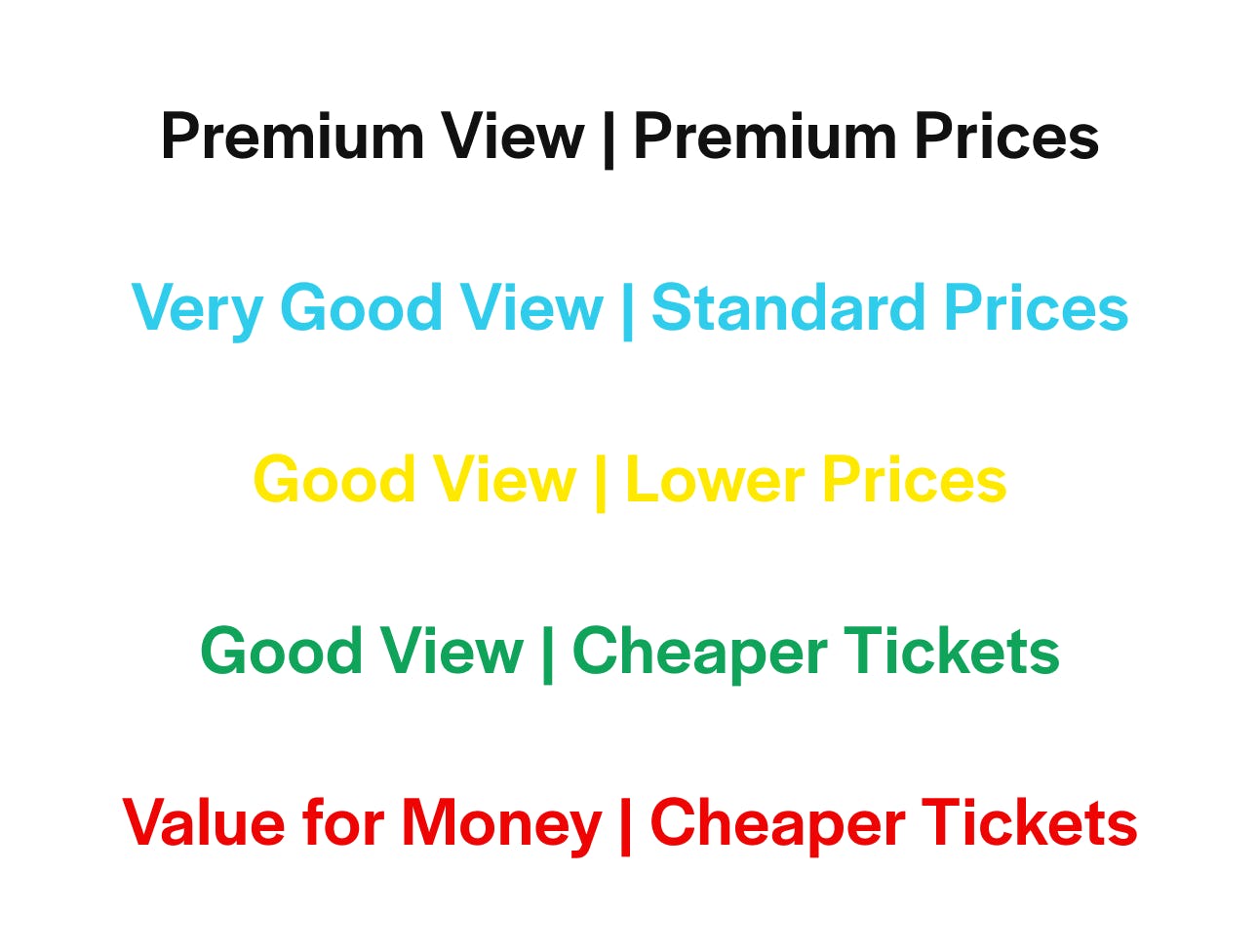 Winter Garden Theatre Seating Chart Key