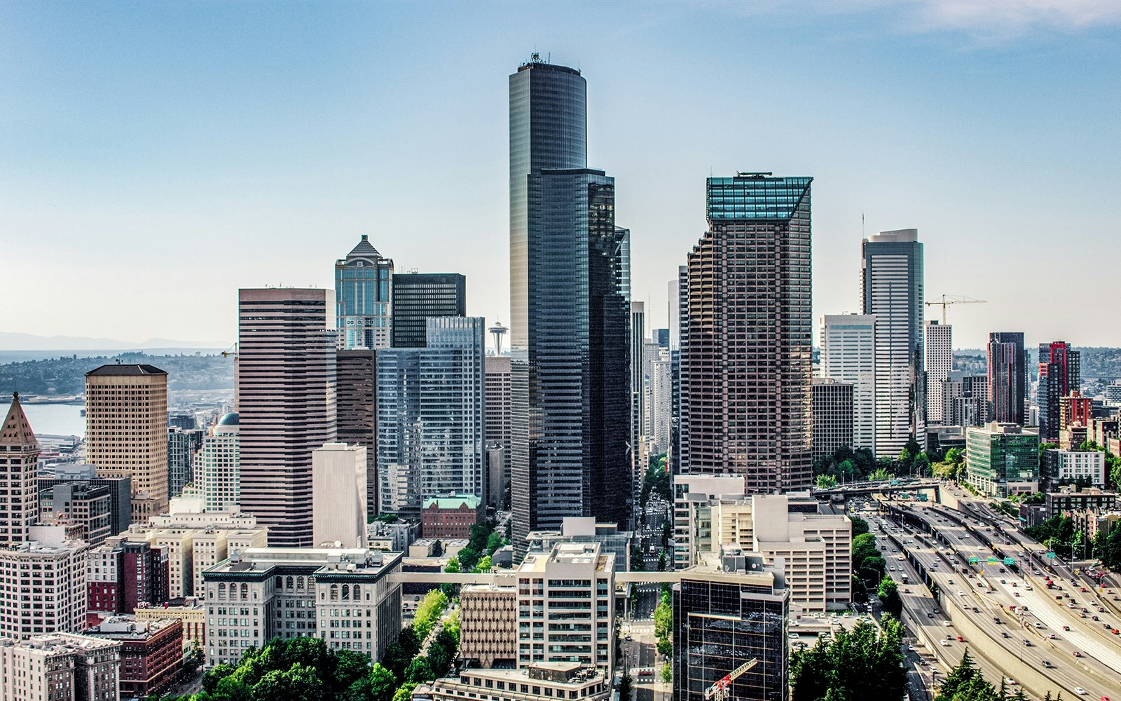 View from Sky View Observatory over Seattle