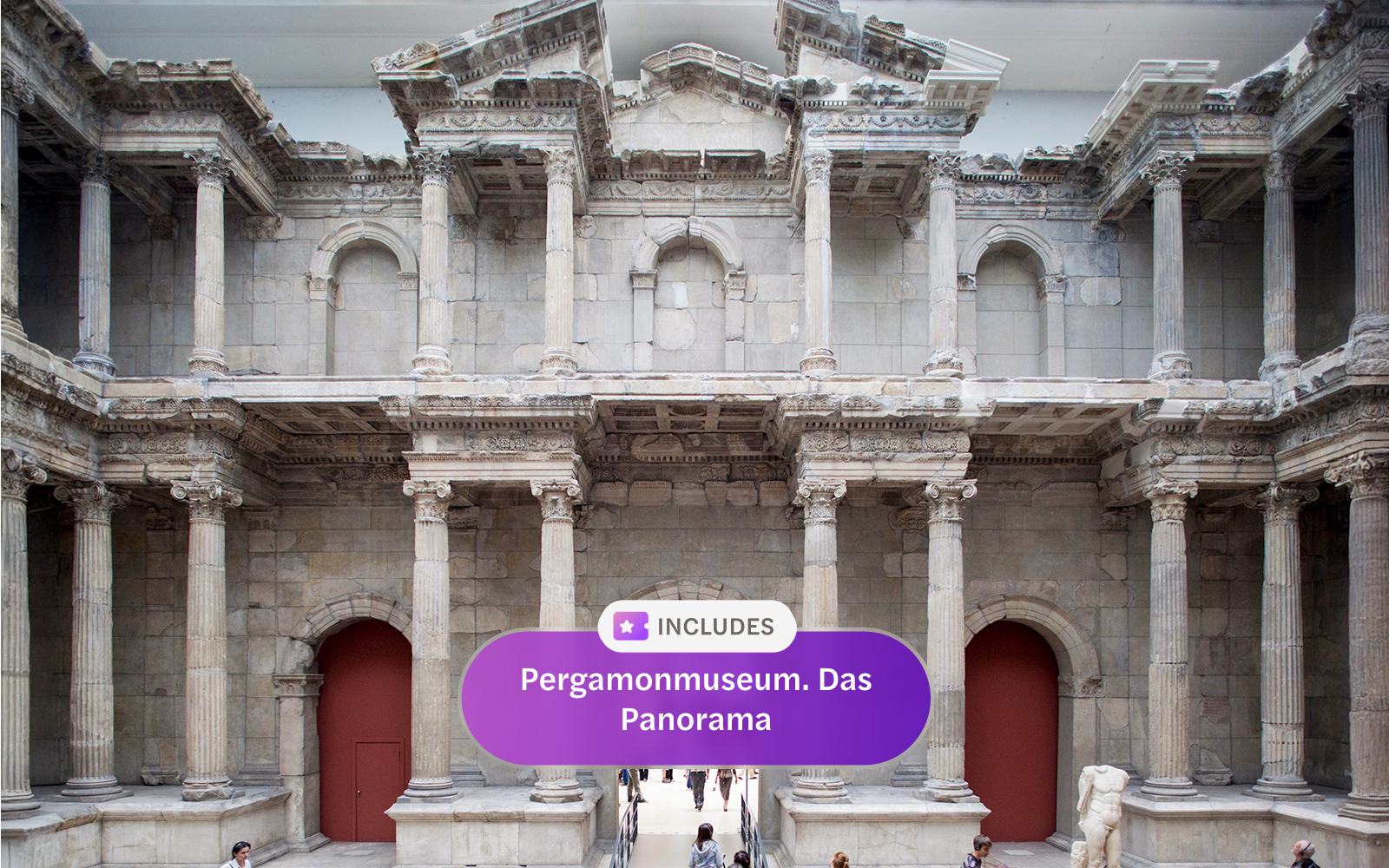 Pergamon Museum's ancient Roman Market Gate in Berlin, part of WelcomeCard tour.