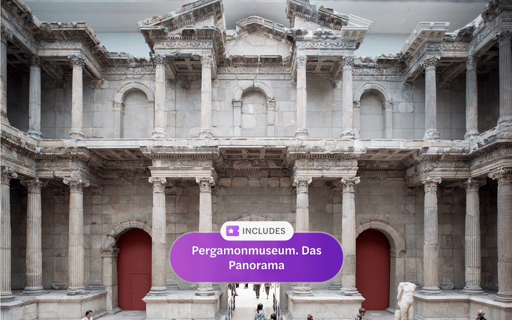 Pergamon Museum's ancient Roman Market Gate in Berlin, part of WelcomeCard tour.