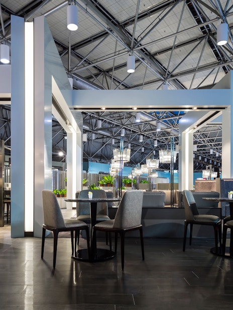 Plaza Premium Lounge seating area, Zone A1, Taipei Airport, Taiwan.