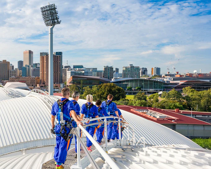 Adelaide Oval Guided Rooftop Climbing Experience