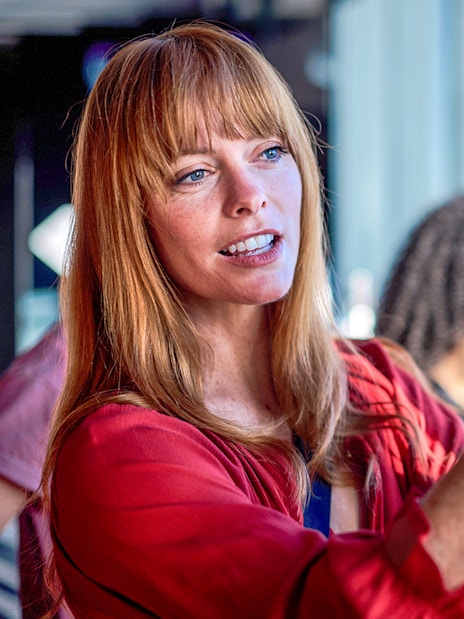 Person taking a photo at Melbourne Skydeck during Cocktails in the Clouds Experience.