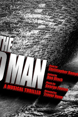 The Third Man musical thriller poster with shadowy figure in a tunnel.