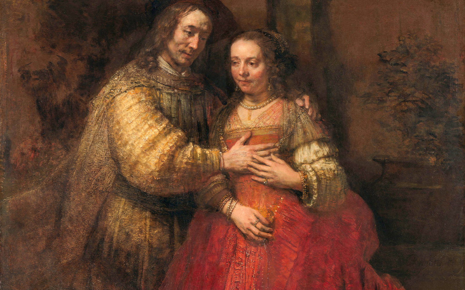 Isaac and Rebecca, known as ‘The Jewish Bride’, by Rembrandt van Rijn.