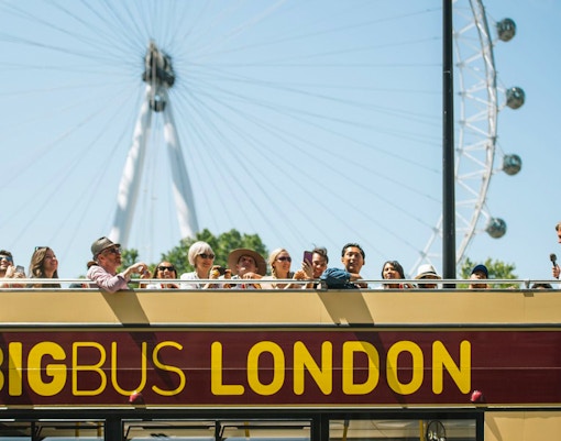Tour en autobús turístico Big Bus por Londres con vistas al London Eye y crucero por el río Támesis.