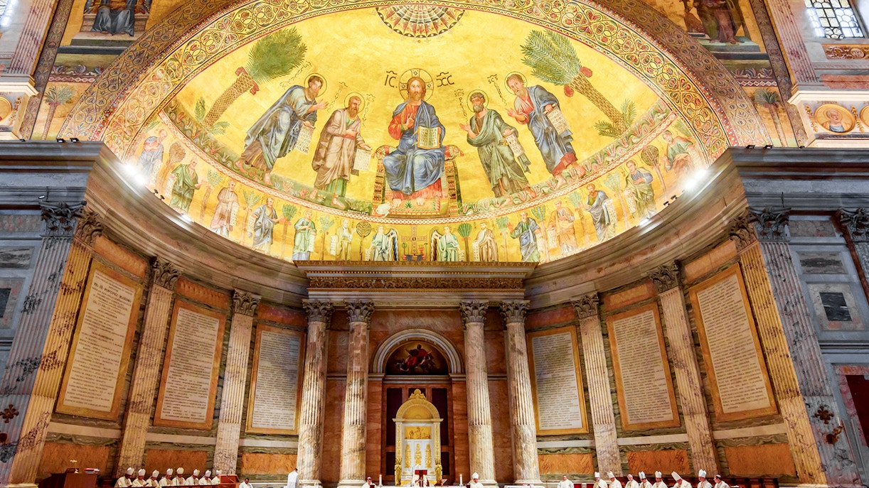 Mass at the Basilica of St. Paul Outside the Walls