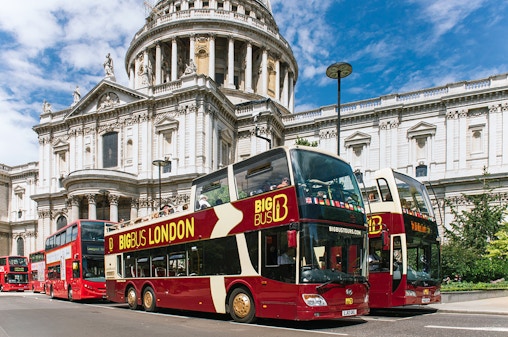 Big Bus: Passeio de ônibus hop-on hop-off em Londres com cruzeiro opcional no rio Tâmisa e tour noturno