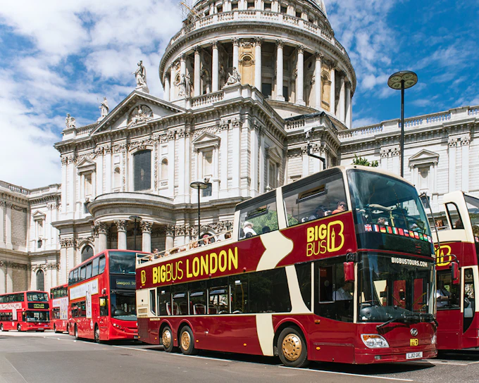 Big Bus: London Hop-on-Hop-off Bus Tour with Optional Thames River Cruise & Evening Tour