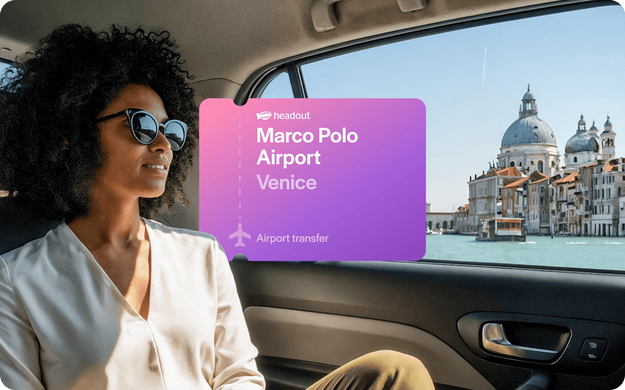Transfer from Marco Polo Airport to Venice with view of Grand Canal.