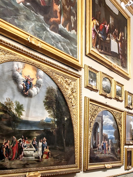 Doria Pamphilj Gallery paintings displayed in ornate gold frames.