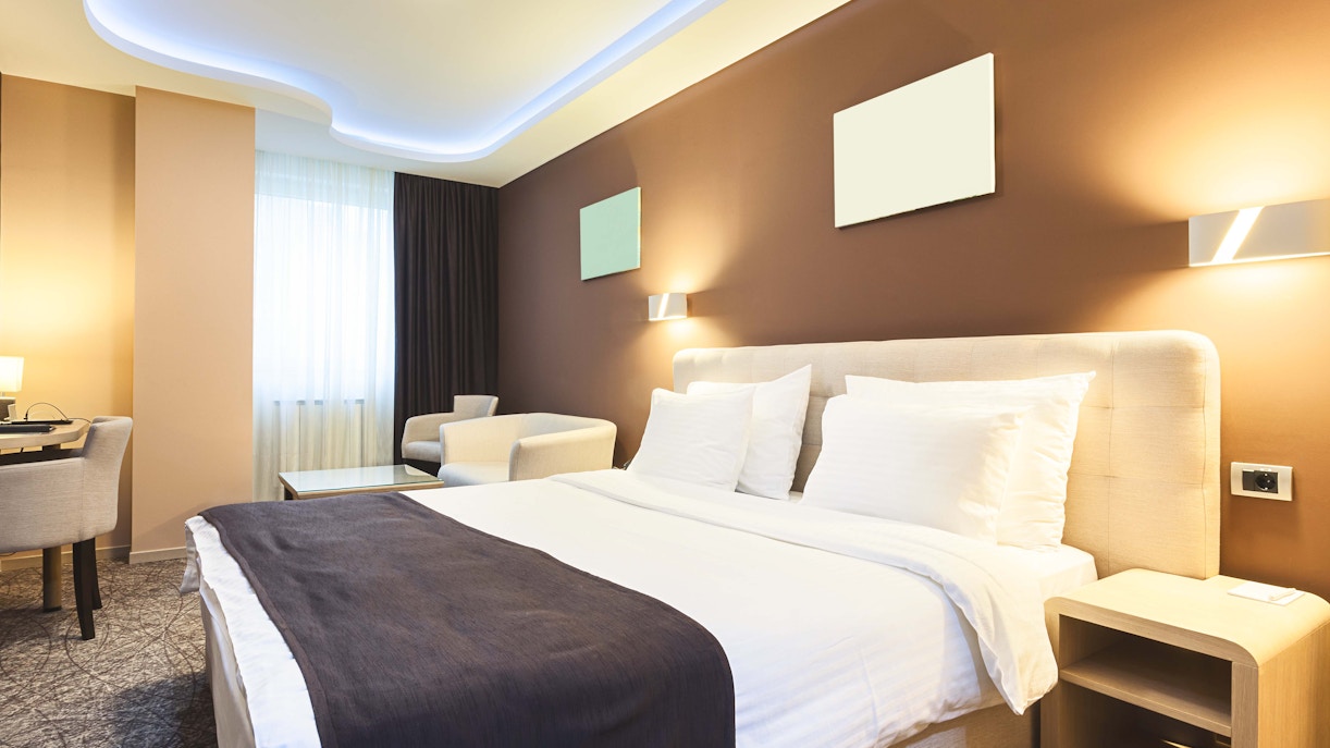 Fireworks over Madrid skyline during New Year celebrations, highlighting popular stay locations.