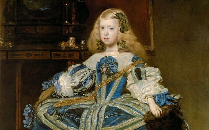 Infanta Margarita Teresa painting by Diego Velazquez at Kunsthistorisches Museum.