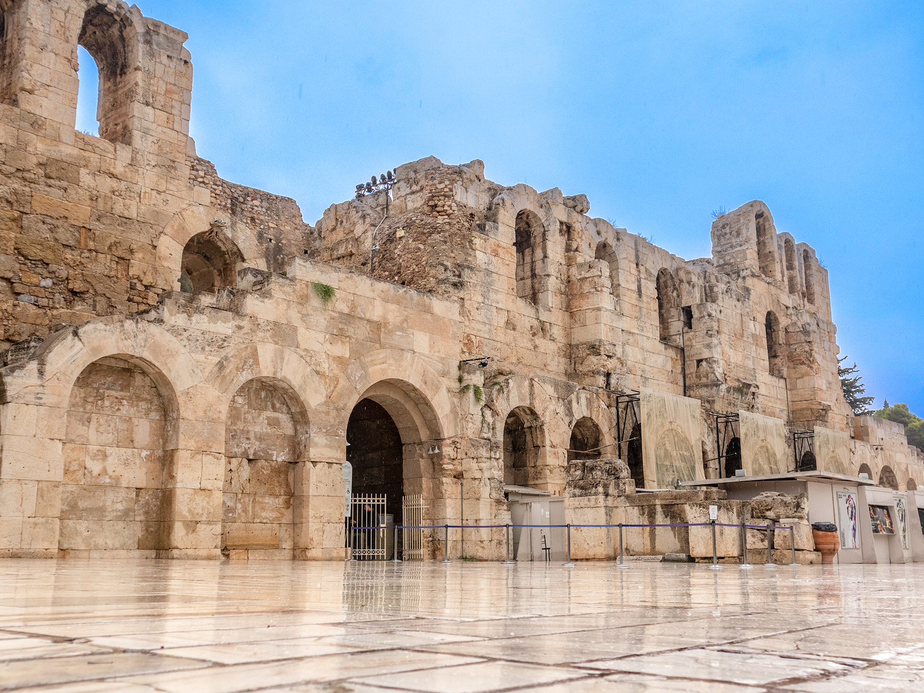 Arched entrances of Odeon of Herodes Atticus