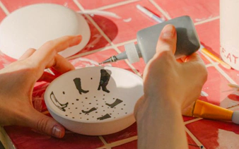 essaouira private ceramic painting class for two-1