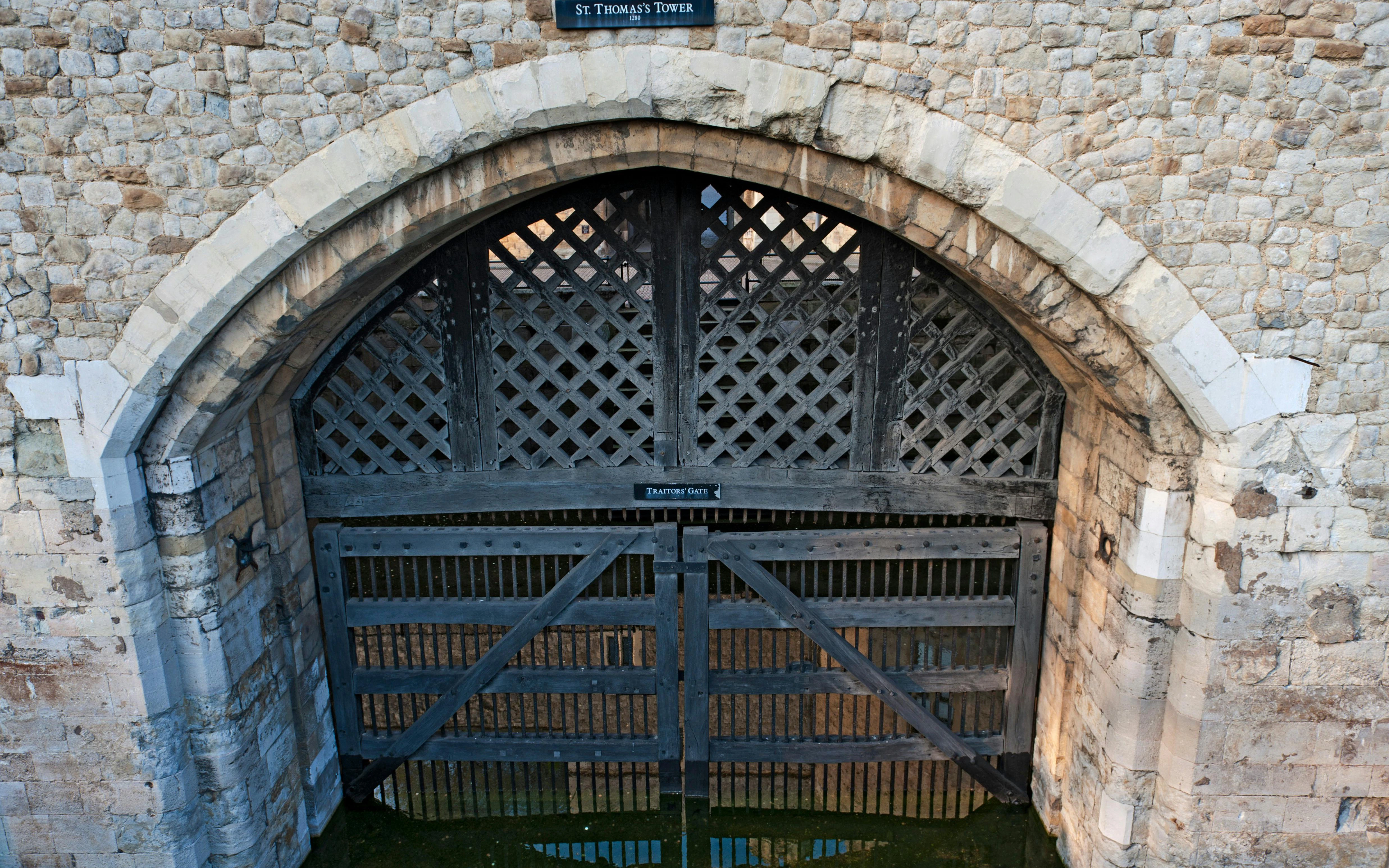 Traitors' Gate at St. Thomas's Tower, Tower of London, UK.