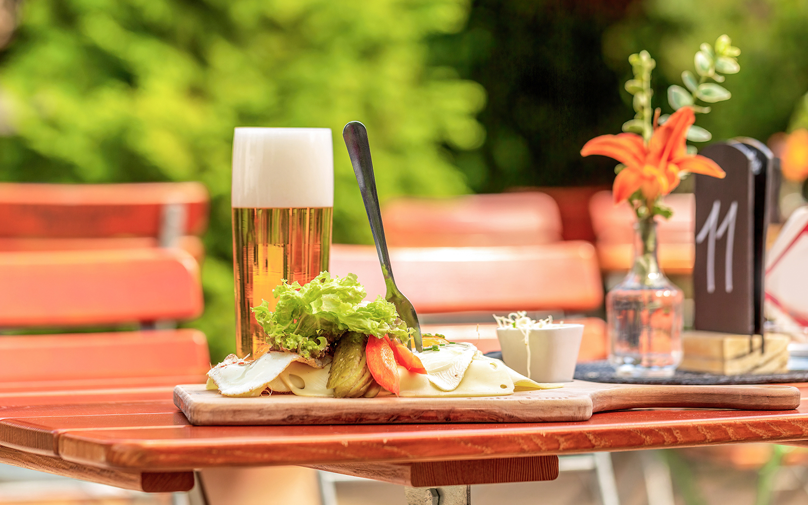 bavarian cuisine with beer