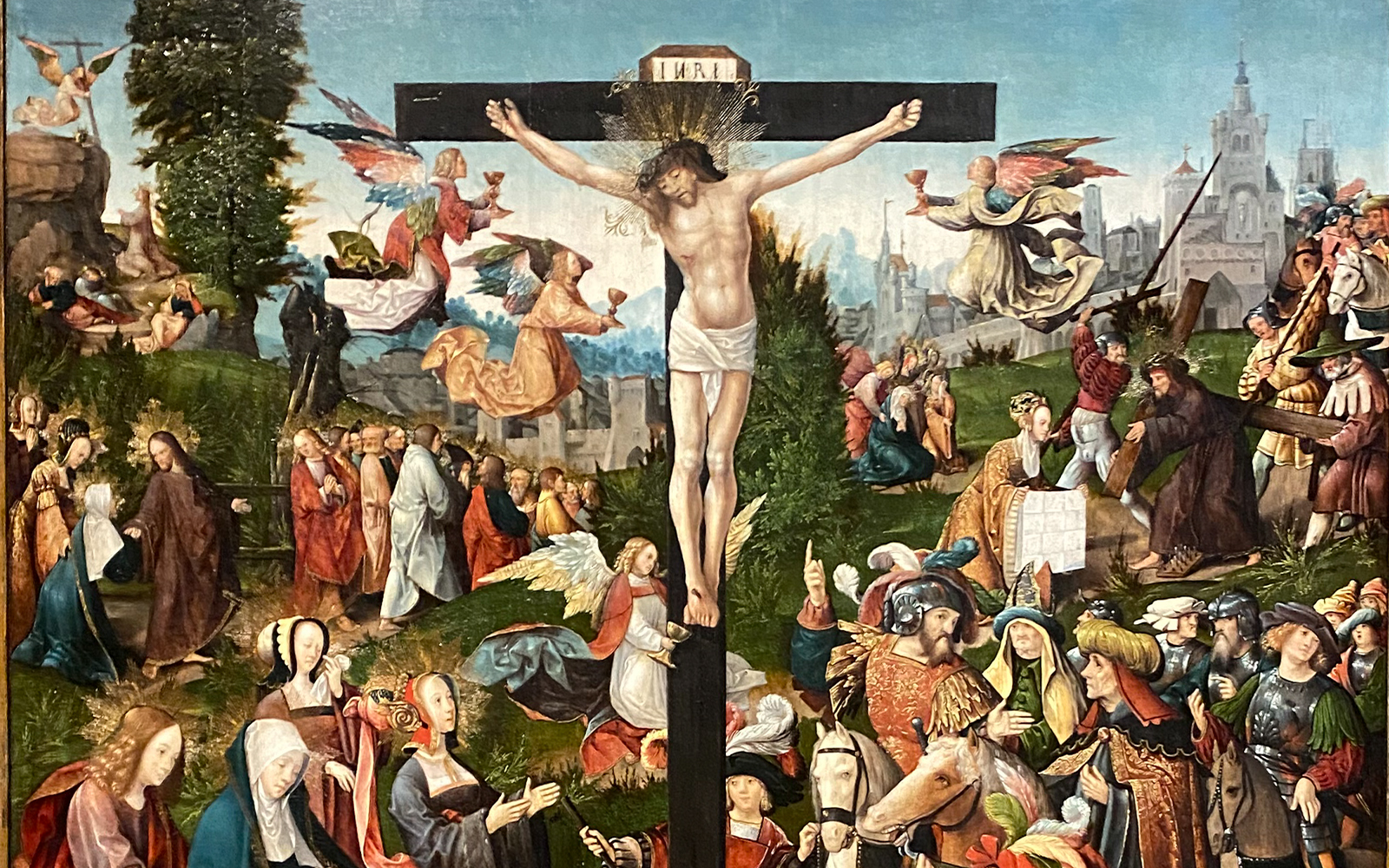 The Crucifixion by Oostsanen at the Rijksmuseum