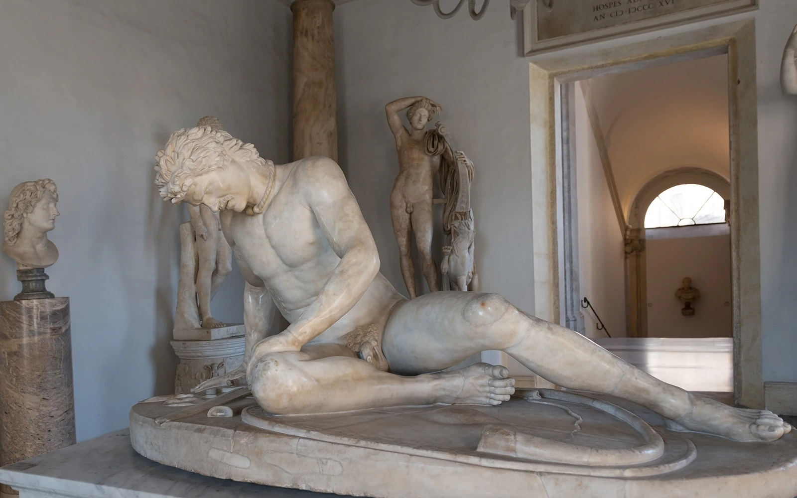 Dying Gaul statue at Capitoline Museum, Rome.