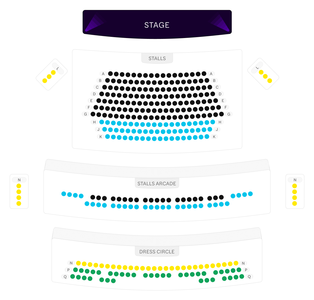 Hampstead Theatre Seating Map