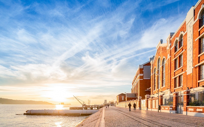 Central Tejo Power Station by the Tagus River at sunset, Lisbon.