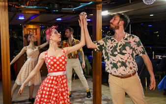 Dancers performing on a Bosphorus Dinner Cruise in Istanbul.