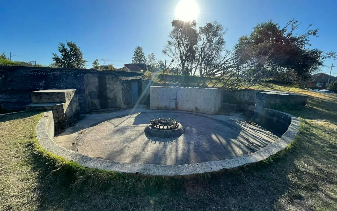 Watsons Bay historic site with circular stone structure, Sydney.