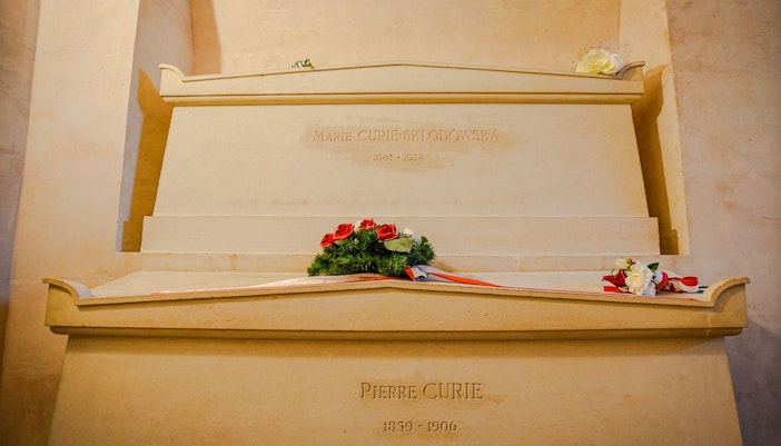Tombs of Marie and Pierre Curie in the Panthéon - Paris, France