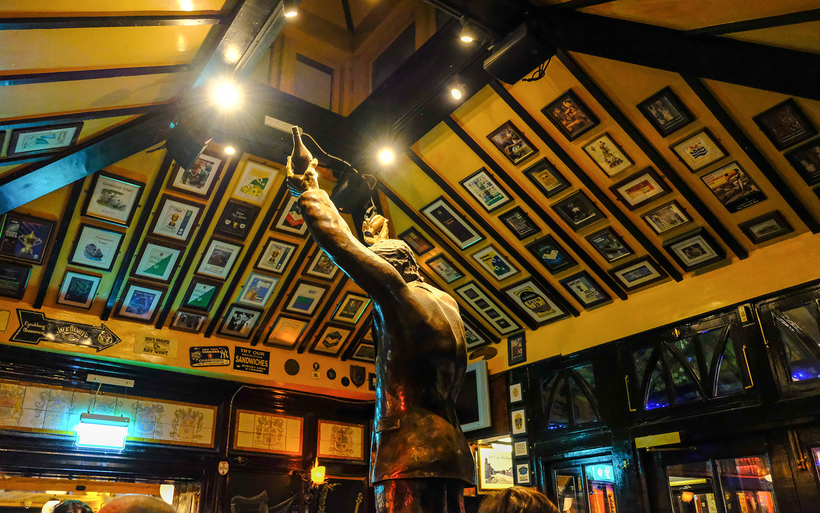 Statue inside the Temple bar