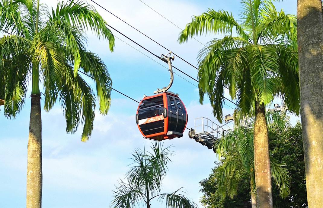 Ingressos para o teleférico de Singapura