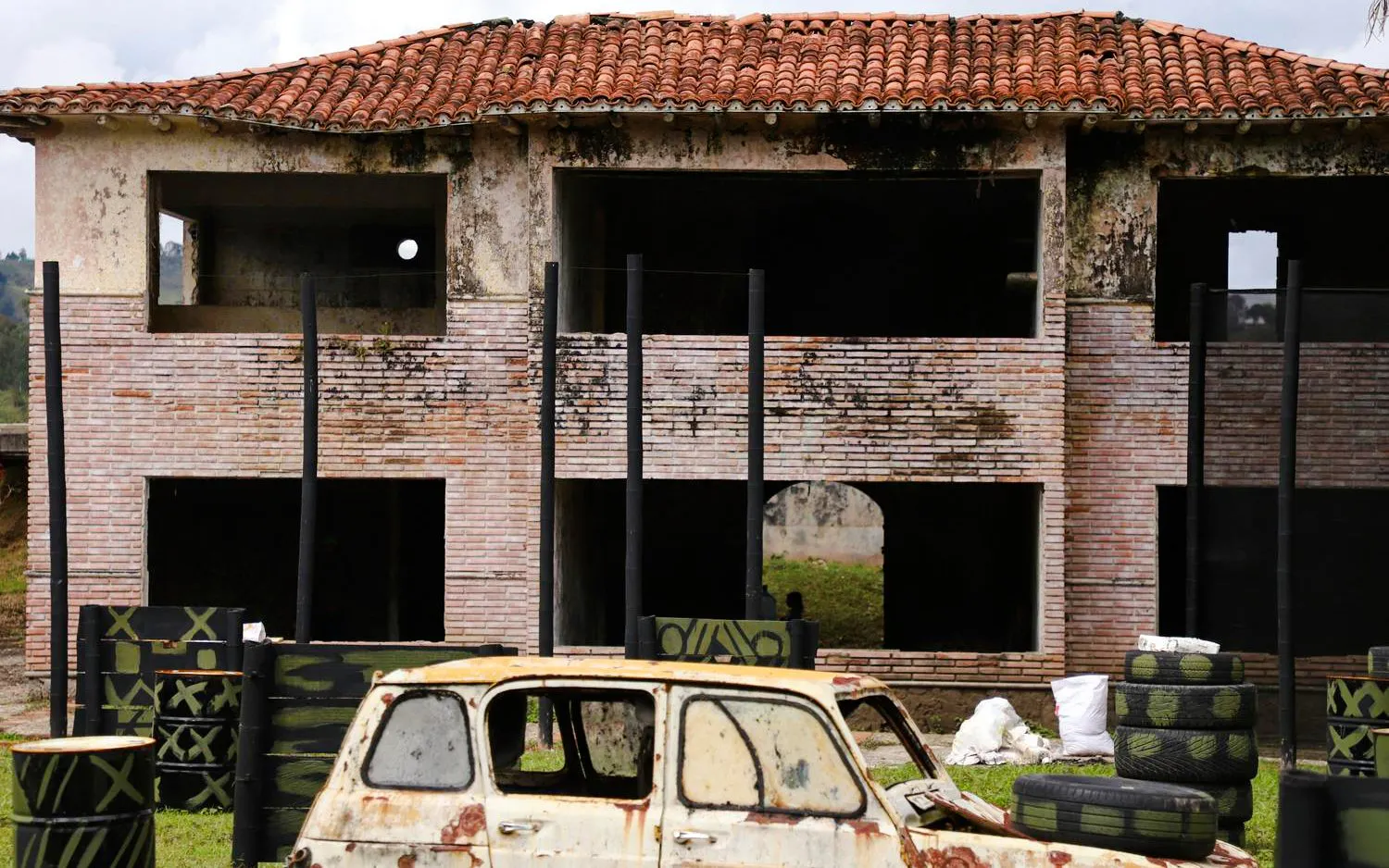 Ruins of Finca La Manuela, former mansion of Pablo Escobar, Colombia.