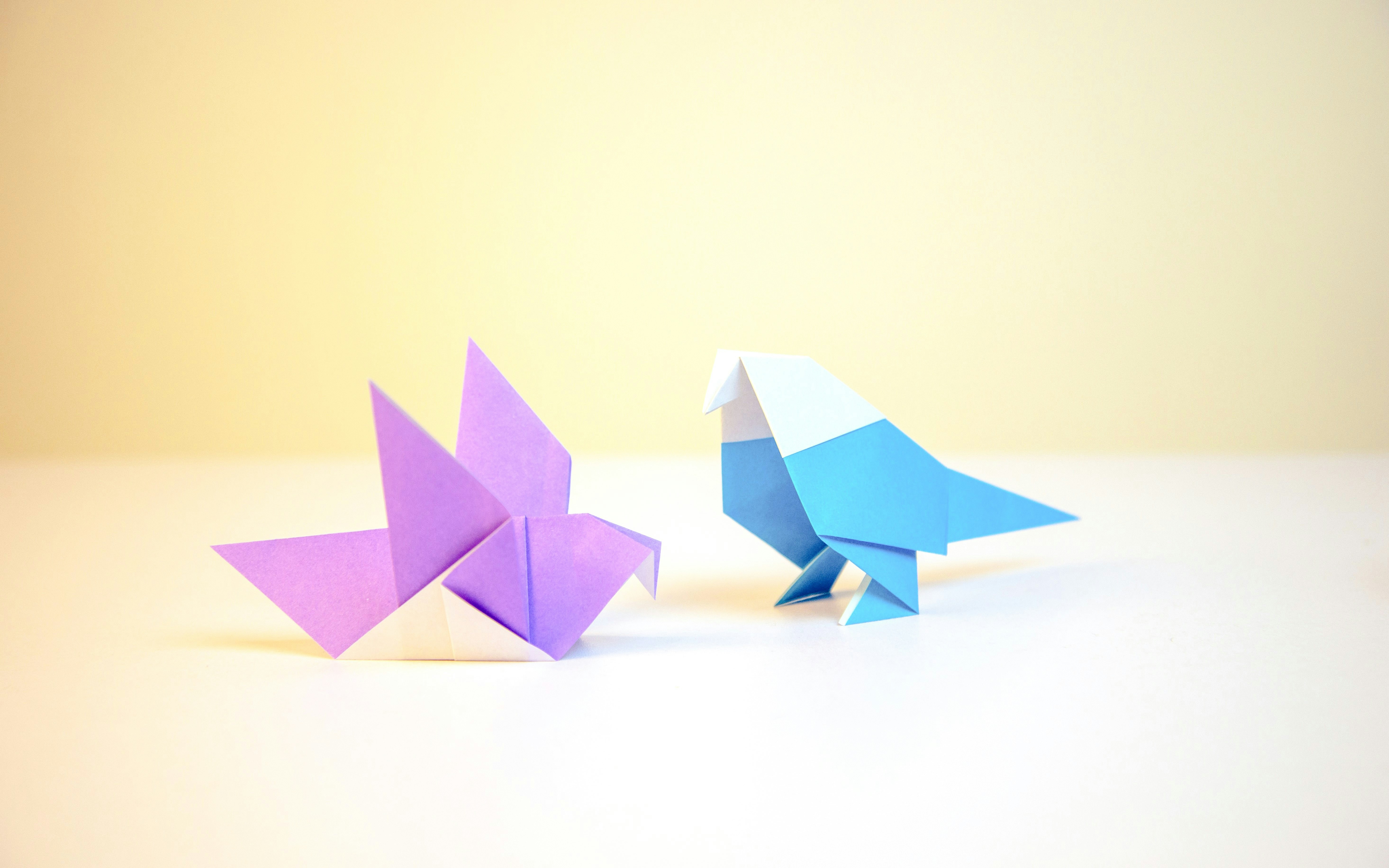 Origami bird figures representing magical creatures from the Ministry of Magic Harry Potter tour.