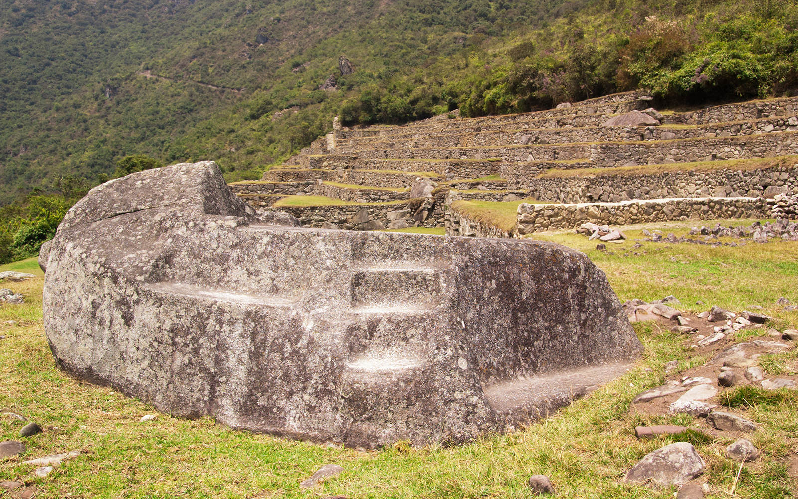 Funerary Rock near the Guard house of Machu Picchu
