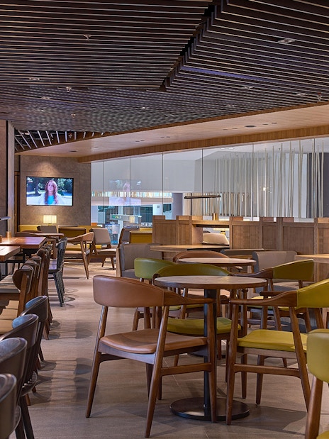 Plaza Premium Lounge seating area near Aerotel Kuala Lumpur at gateway@klia2.