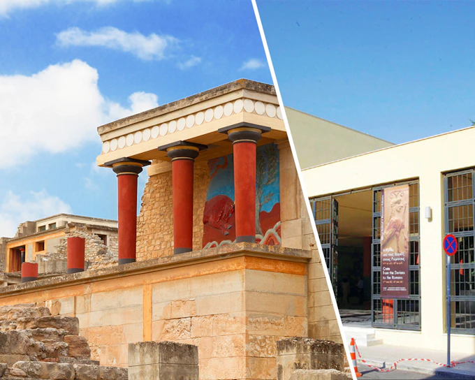 Combo: Knossos Palace & Heraklion Archaeological Museum Tickets with Audio Guides