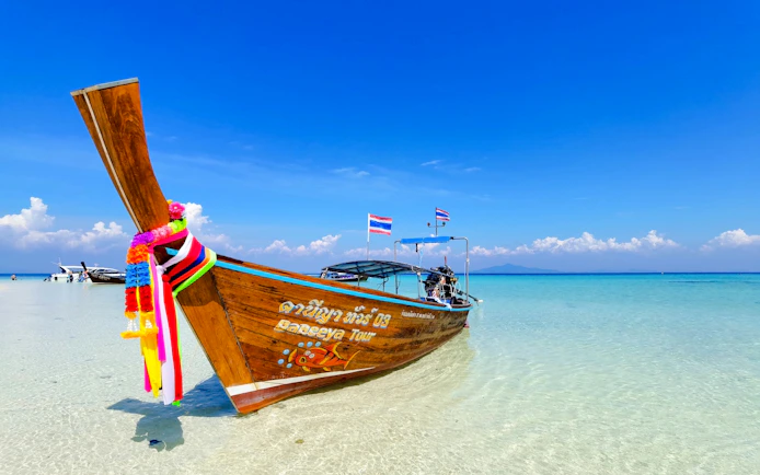Krabi to Phuket Transfer via Phi Phi with Private Longtail Boat Tour and Maya Bay