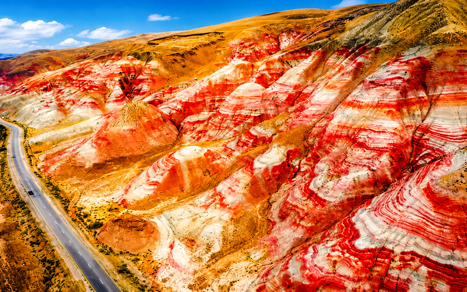 From Baku: Khinalig Village, Candy Cane Mountains, Pink Lake & Eagle Peak Tour Image 4