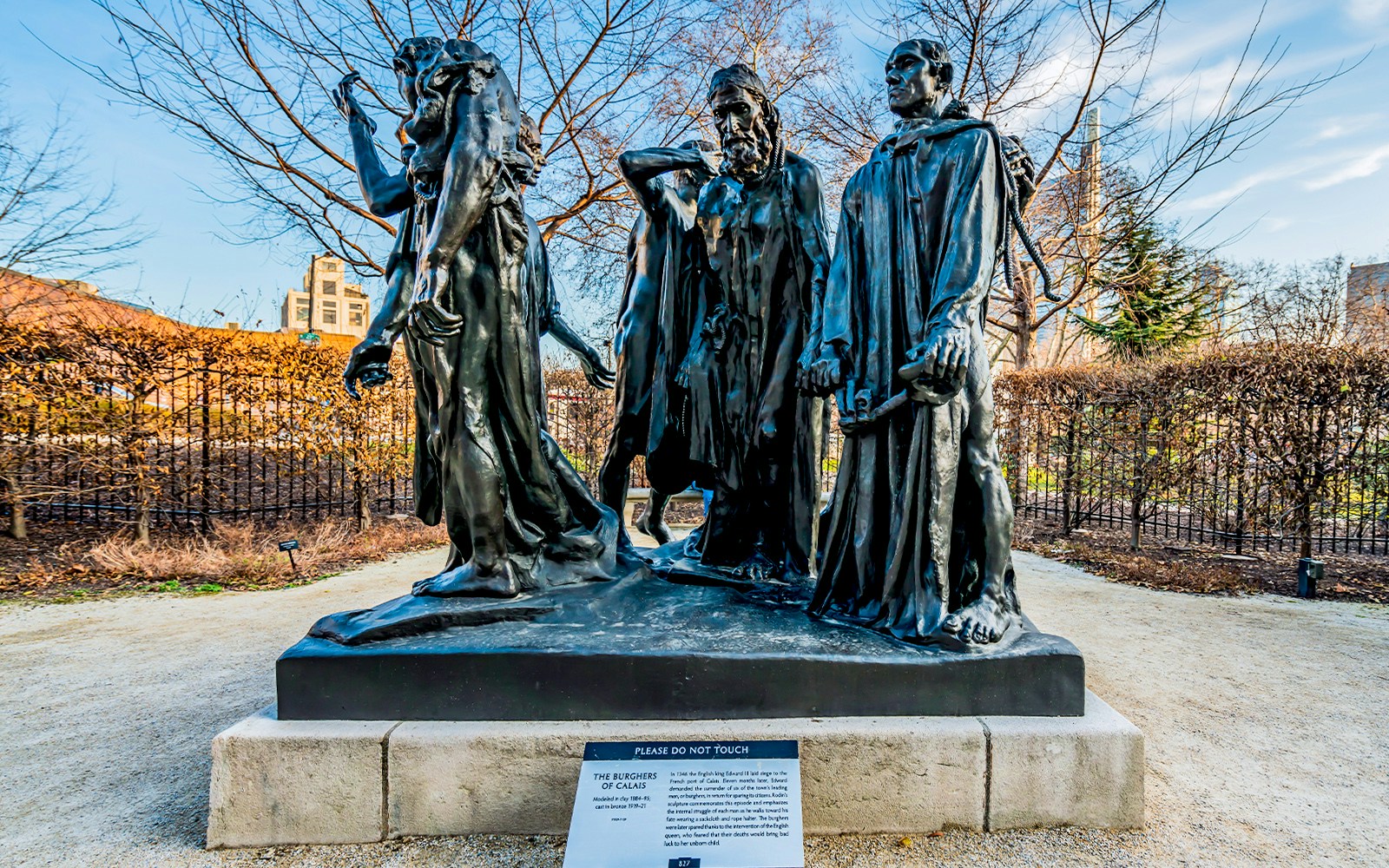 Burghers of Calais sculpture at Rodin Museum, Paris, France.