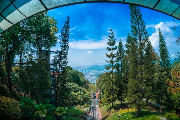 round-trip tickets: penang hill funicular train-7