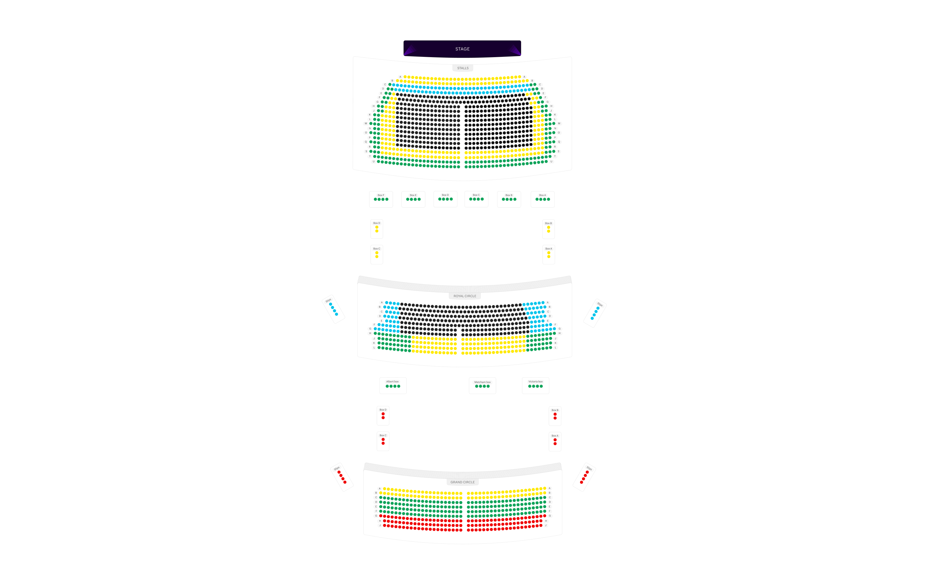 Victoria Palace Theatre Seating Plan