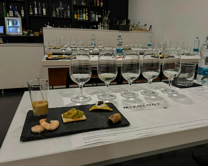 Rome 5-Spirit Tasting Masterclass at MIXOLOGY Academy with Food Pairings