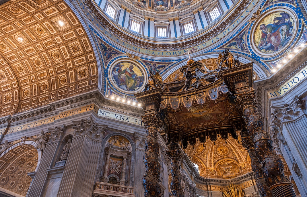 Inside St. Peter's Basilica