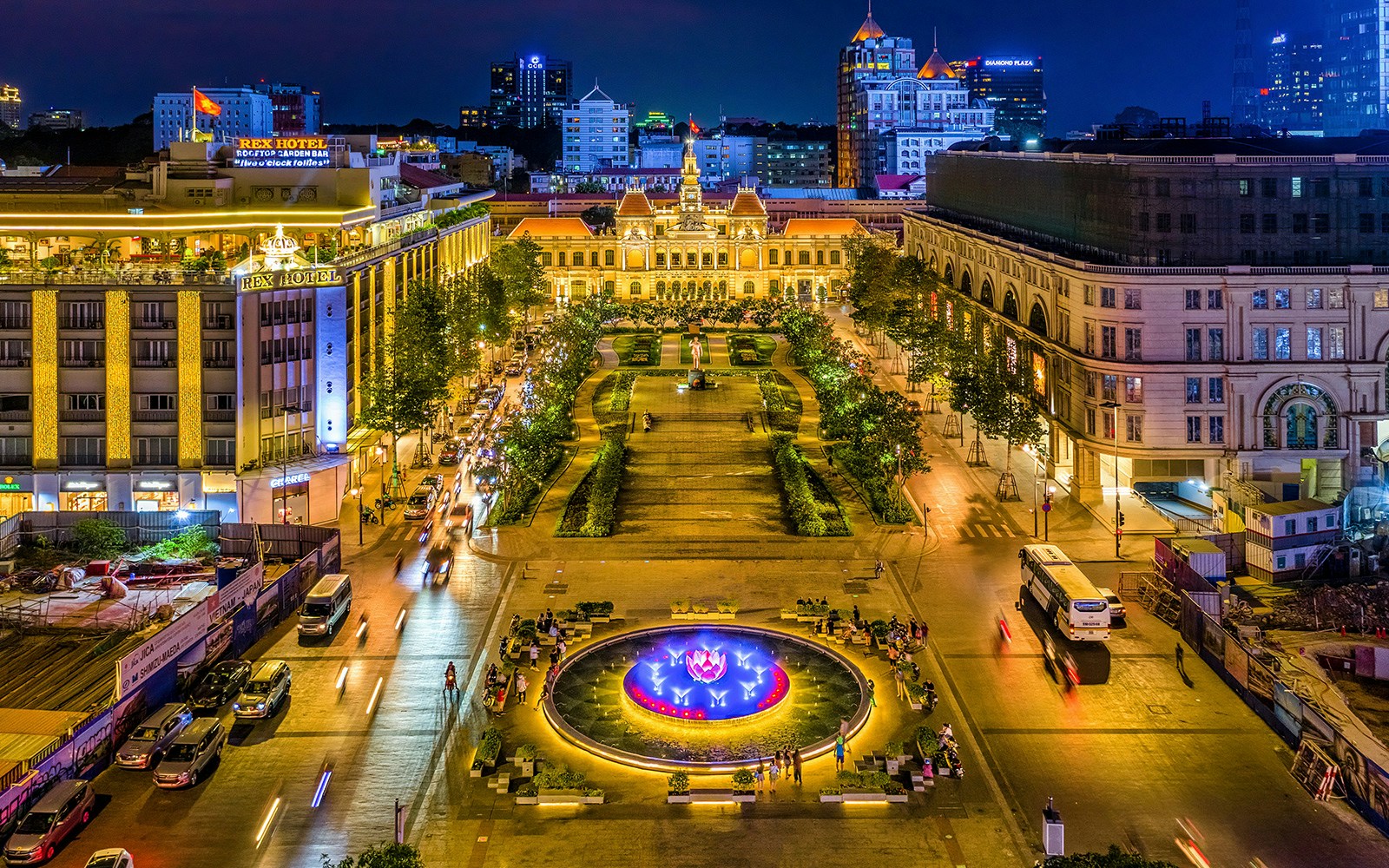 Ho Chi Minh City and Nguyen Hue Walking Street , Vietnam