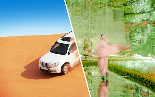 Combo: Budget-Friendly Evening Desert Safari + AYA Universe Tickets