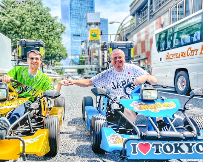 Osaka: Dotonbori & Shinsaibashi 75-Min Go-Karting Experience by Monkey Kart