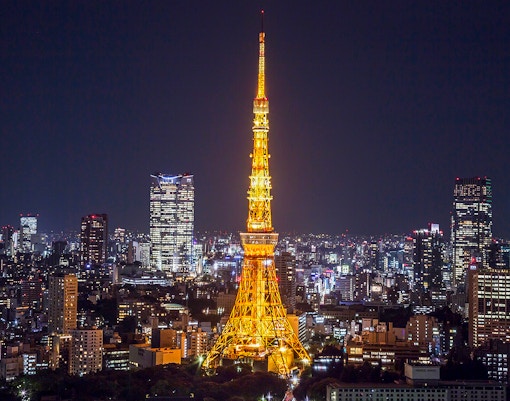 Tokyo tower at night