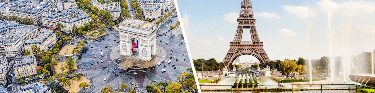 In un'unica combo: Arco di Trionfo con accesso al tetto e Tour guidato della Torre Eiffel in ascensore