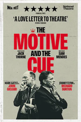 The Motive and the Cue theater poster with show details and dates.